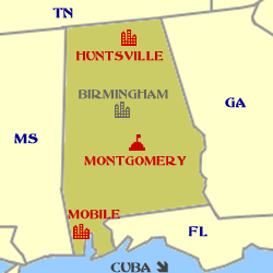 Alabama Minimap