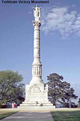 Yorktown victory monument, VA, USA Yorktown victory monument, VA, USA