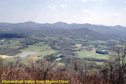  Shenandoah Valley from Skyline Drive, VA, USA