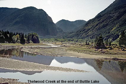  Thelwood Creek at the end of Buttle Lake, Vancouver Island, BC, Canada