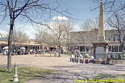  Plaza & Old Federal Building, Santa F, NM, USA
