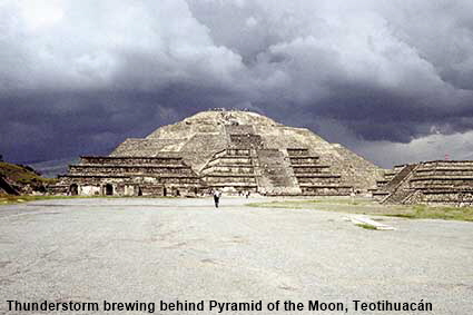 Thunderstorm brewing behind Pyramid of the Moon, Teotihuacán, Mexico Thunderstorm brewing behind Pyramid of the Moon, Teotihuacán, Mexico