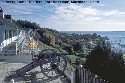 Officers Stone Quarters, Fort Mackinac, Mackinac Island, MI, USA Officers Stone Quarters, Fort Mackinac, Mackinac Island, MI, USA