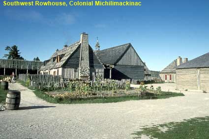 Southwest Rowhouse, Colonial Michilimackinac, MI, USA Southwest Rowhouse, Colonial Michilimackinac, MI, USA