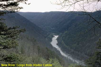  New River Gorge from Visitor Center, WV, USA