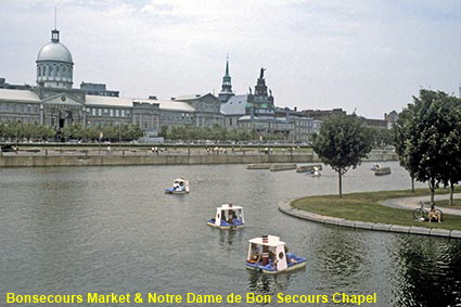 Bonsecours Market & Notre Dame de Bon Secours Chapel, Montréal, Québec, Canada Bonsecours Market & Notre Dame de Bon Secours Chapel, Montréal, Québec, Canada