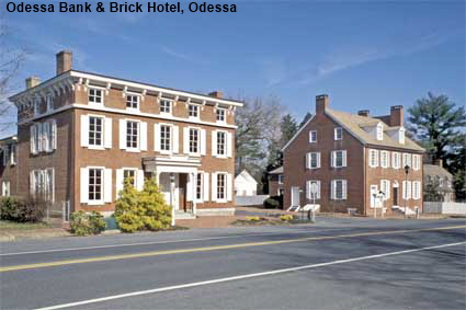 Bank Building & Brick Hotel, Odessa, DE, USA