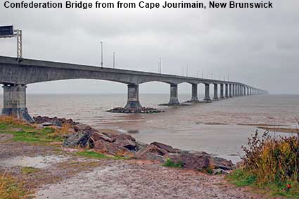 Confederation Bridge from from Cape Jourimain, New Brunswick, Canada Confederation Bridge from from Cape Jourimain, New Brunswick, Canada