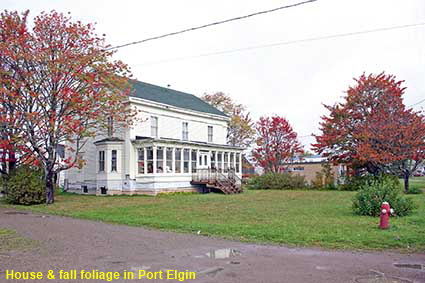 House & fall foliage in Port Elgin, NB, Canada House & fall foliage in Port Elgin, NB, Canada