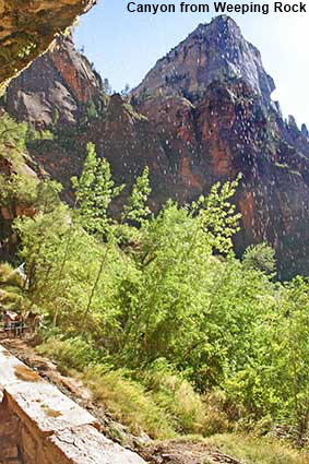  Zion Canyon from Weeping Rock, Zion National Park, UT, USA