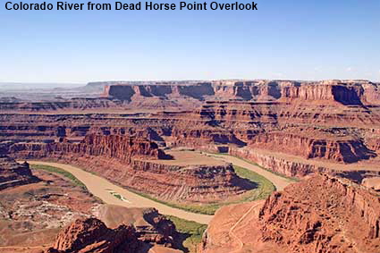  Colorado River from Dead Horse Point Overlook, Dead Horse Point State Park, UT, USA