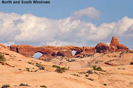  North and South Windows, Arches National Park, UT, USA