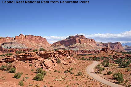  Capitol Reef National Park from Panorama Point, UT, USA
