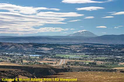  Yakima & Mount Adams from I-82 Viewpoint, WA, USA