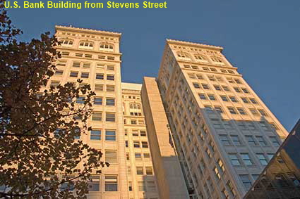 U.S. Bank Building from Stevens Street, Spokane, WA, USA