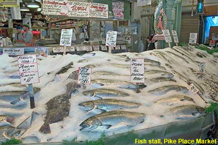  Fish stall, Pike Place Market, Seattle, WA, USA