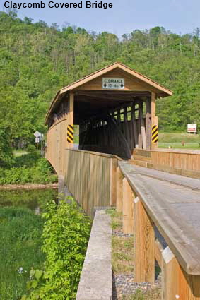  Claycomb covered bridge (1880), near Bedford, PA, USA