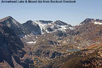  Arrowhead Lake & Mount Ida from Rockcut Overlook, Rocky Mountain National Park, CO, USA