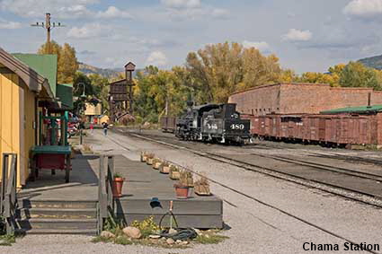  Chama Station, Cumbres & Toltec Railroad, NM, USA