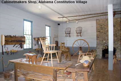  Cabinetmakers Shop, Constitution Hall, Alabama Constitution Village, Huntsville, AL, USA