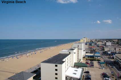 Virginia Beach from Hilton Hotel, VA, USA Virginia Beach from Hilton Hotel, VA, USA