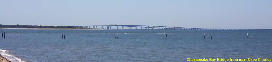  Chesapeake Bay Bridge from near Cape Charles, VA, USA