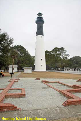  Hunting Island Lighthouse and Keepers House foundations, Hunting Island State Park, SC, USA