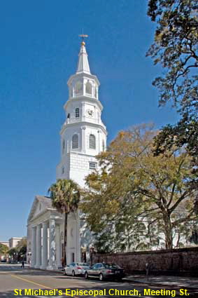   St Michael's Episcopal Church, Meeting Street, Charleston, SC, USA