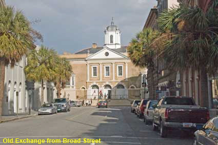  Old Exchange from Broad Street, Charleston, SC, USA