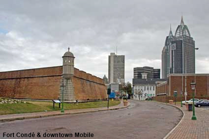  Fort Cond� & downtown Mobile, AL, USA