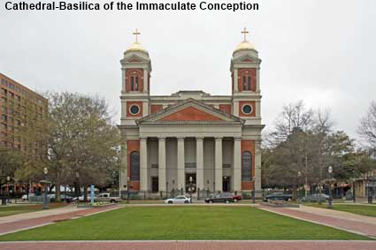 Cathedral-Basilica of the Immaculate Conception from Cathedral Square, Mobile, AL, USA