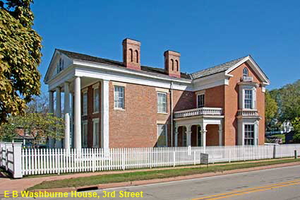 E B Washburne House, 3rd Street, Galena, IL, USA