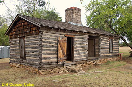 D H Cooper Cabin, Fort Washita, OK, USA
