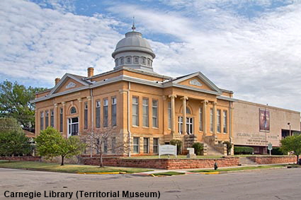 Carnegie Library (Territorial Museum), Oklahoma Avenue, Guthrie, OK, USA Carnegie Library (Territorial Museum), Oklahoma Avenue, Guthrie, OK, USA
