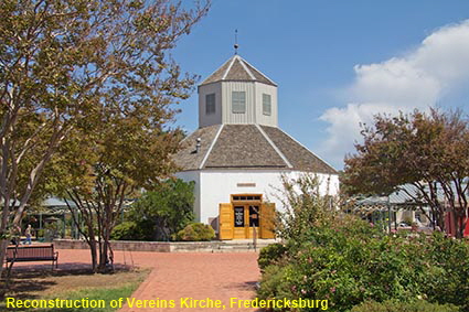 Reconstruction of Vereins Kirche, Fredericksburg, TX, USA