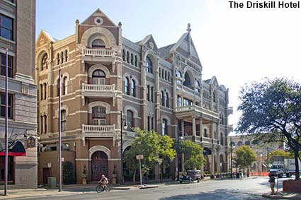  The Driskill Hotel from 6th Street, Austin, TX, USA