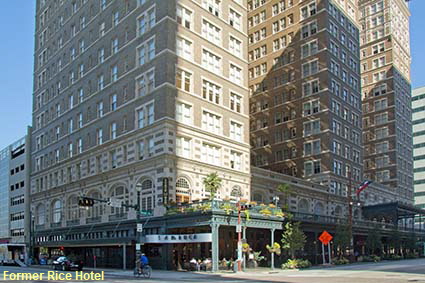  Former Rice Hotel, Texas Avenue at Travis Street, Houston, TX, USA