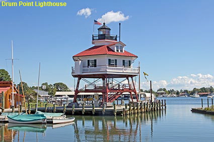 Drum Point Lighthouse, Calvert Marine Museum, Solomons, MD, USA