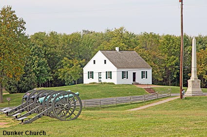 Dunker Church, Antietam National Battlefield, Sharpsburg, MD, USA