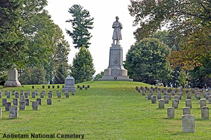 Antietem National Cemetery, Antietem National Battlefield, Sharpsburg, MD, USA
