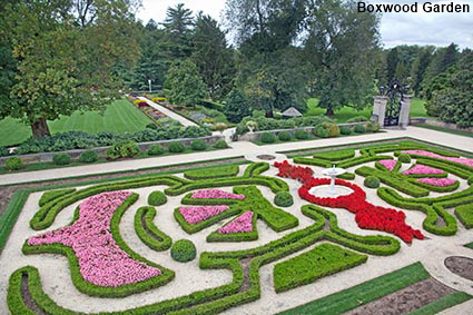 Boxwood Garden from Conservatory roof, Nemours Mansion, Wilmington, DE, USA Boxwood Garden from Conservatory roof, Nemours Mansion, Wilmington, DE, USA
