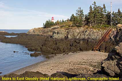 Stairs to East Quoddy (Head Harbour) Lighthouse, Campobello Island, New Brunswick, Canada Stairs to East Quoddy (Head Harbour) Lighthouse, Campobello Island, New Brunswick, Canada