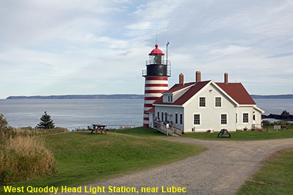 West Quoddy Head Light Station, near Lubec, ME, USA