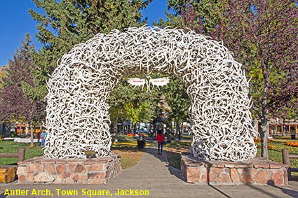 Antler Arch, Town Square, Jackson, WY, USA