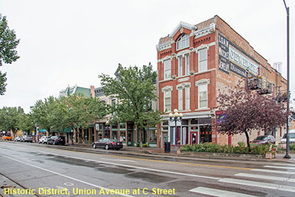 Historic District, Union Avenue @ C Street, Pueblo, CO, USA