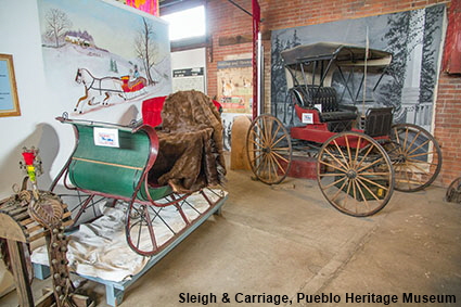 Sleigh & Carriage, Pueblo Heritage Museum, Pueblo, CO, USA