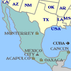 Mexico Minimap Mexico Minimap