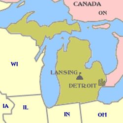 Michigan Minimap Michigan Minimap