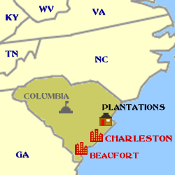 South Carolina Minimap