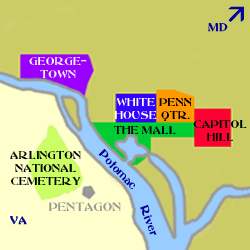 Washington DC Minimap